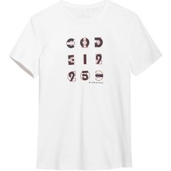 textil Herre T-shirts m. korte ærmer 4F H4L21 TSM018 Hvid