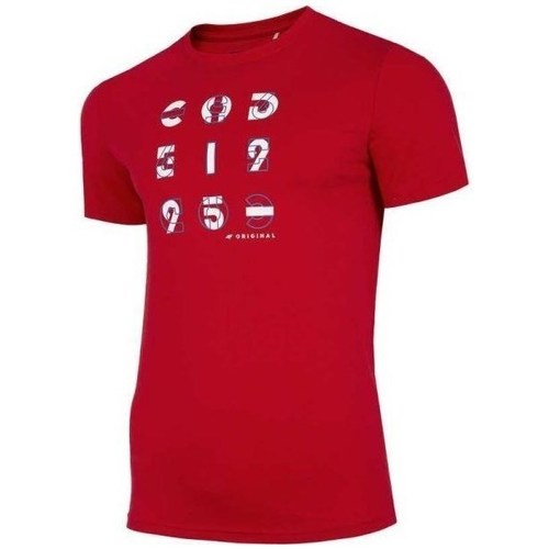 textil Herre T-shirts m. korte ærmer 4F TSM018 Rød