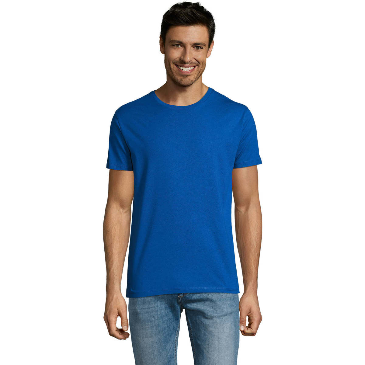 textil Herre T-shirts m. korte ærmer Sols Martin camiseta de hombre Blå