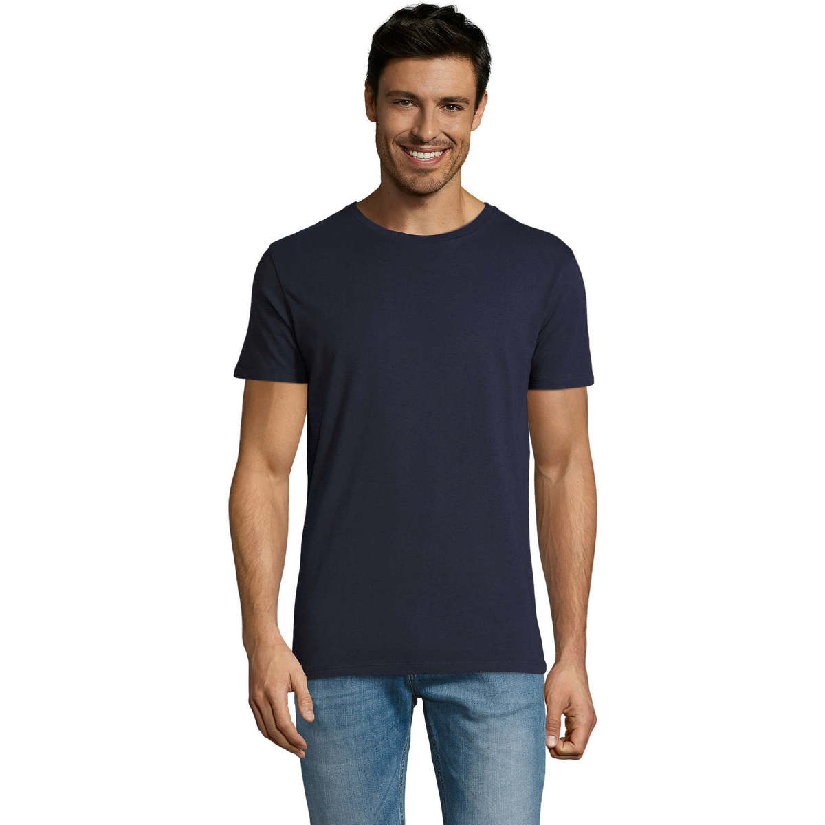 textil Herre T-shirts m. korte ærmer Sols Martin camiseta de hombre Blå