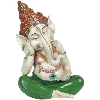 Indretning Små statuer og figurer Signes Grimalt Sovende Ganesha -Figur Grøn