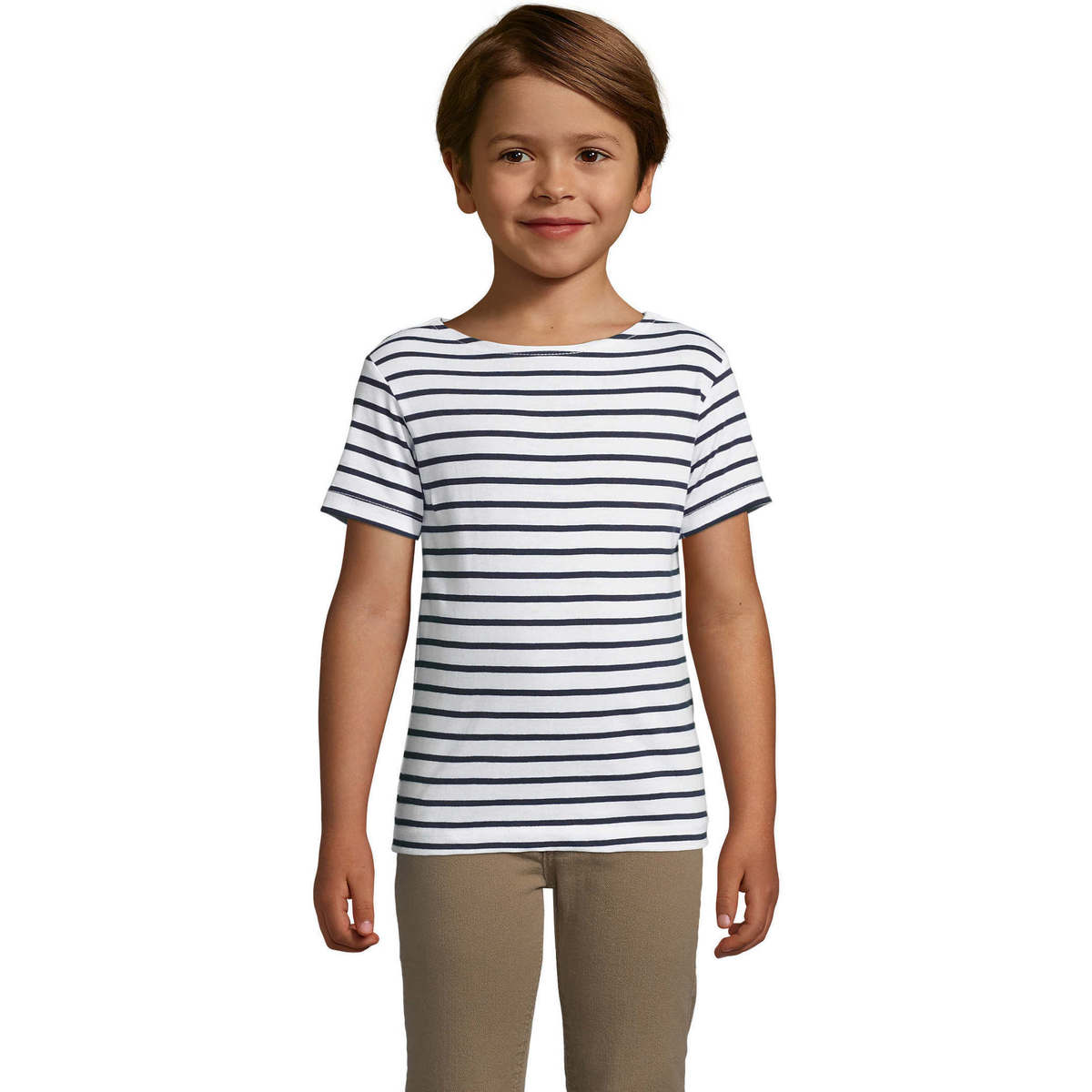 textil Børn T-shirts m. korte ærmer Sols Camiseta niño cuello redondo Blå