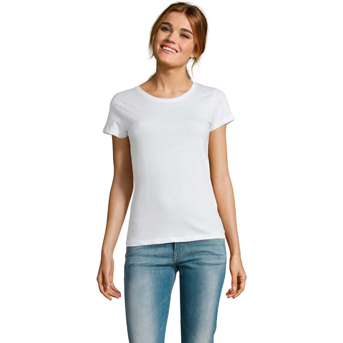 textil Dame T-shirts m. korte ærmer Sols CAMISETA DE MANGA CORTA Hvid