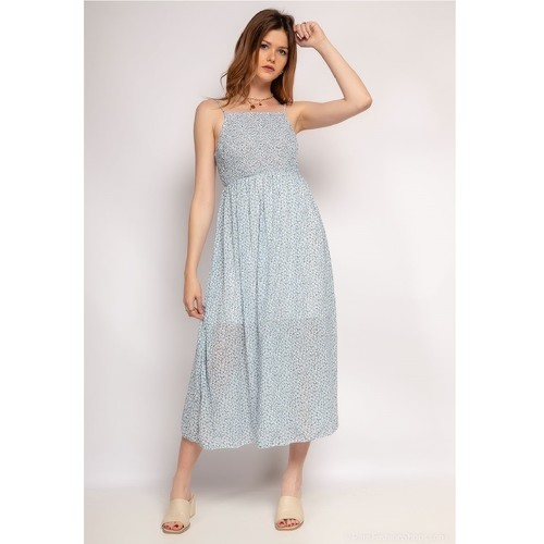 textil Dame Lange kjoler Fashion brands 571-BLEU-CLAIR Blå / Lys