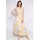 textil Dame Lange kjoler Fashion brands R185-JAUNE Gul
