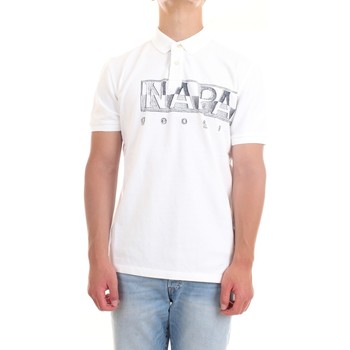 textil Herre Polo-t-shirts m. korte ærmer Napapijri NP0A4FA4 Hvid