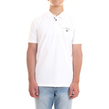 textil Herre Polo-t-shirts m. korte ærmer Napapijri NP0A4F9P Hvid