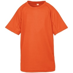 textil Dreng T-shirts m. korte ærmer Spiro S287J Flo Orange