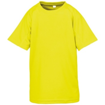 textil Dreng T-shirts m. korte ærmer Spiro S287J Flo Yellow