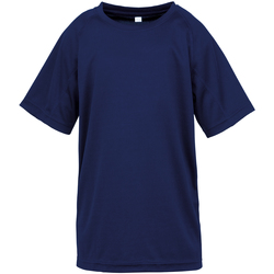 textil Dreng T-shirts m. korte ærmer Spiro S287J Navy