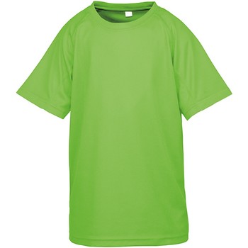textil Børn T-shirts m. korte ærmer Spiro SR287B Grøn