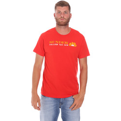 textil Herre T-shirts m. korte ærmer Sundek M049TEJ7800 Rød