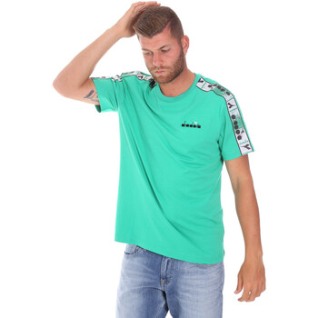 textil Herre T-shirts m. korte ærmer Diadora 502176085 Grøn