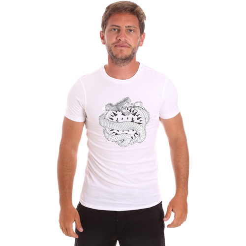 textil Herre T-shirts & poloer Roberto Cavalli HST64B Hvid