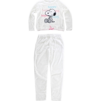 textil Dame Pyjamas / Natskjorte Dessins Animés HS3644 WHITE Hvid