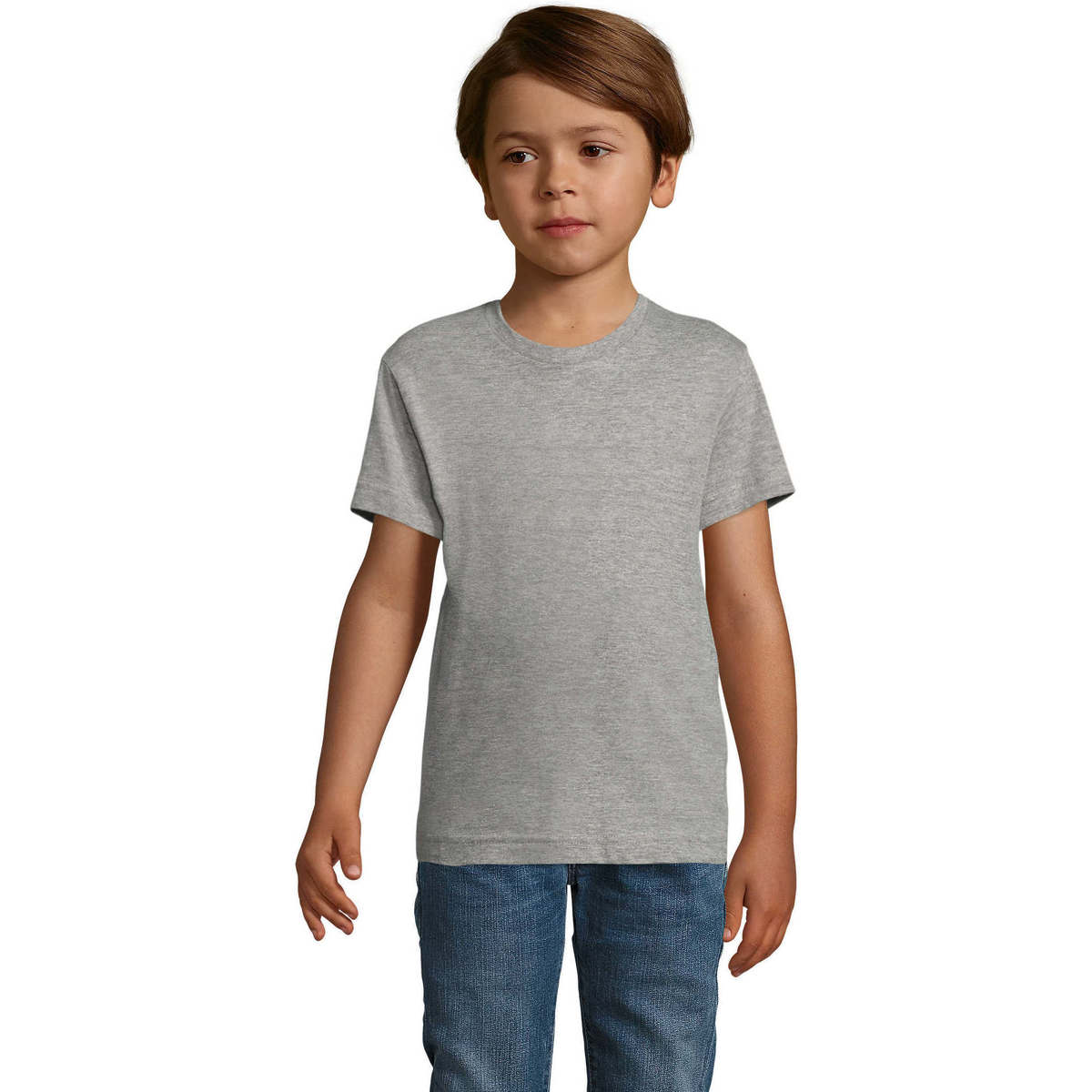 textil Børn T-shirts m. korte ærmer Sols REGENT FIT CAMISETA MANGA CORTA Grå