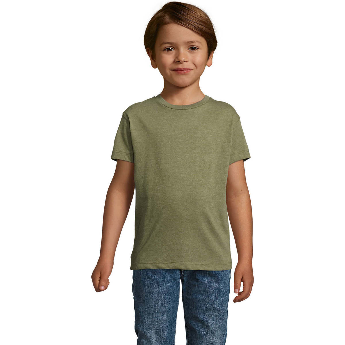 textil Børn T-shirts m. korte ærmer Sols REGENT FIT CAMISETA MANGA CORTA Kaki