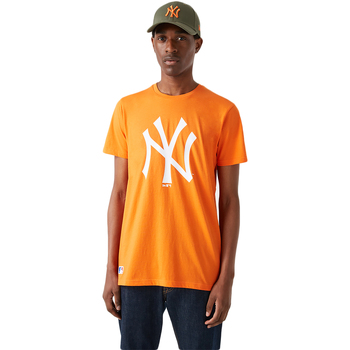 textil Herre T-shirts m. korte ærmer New-Era 12827226 Orange