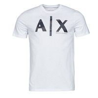 textil Herre T-shirts m. korte ærmer Armani Exchange 3LZTHA Hvid / Camouflage