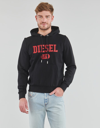 textil Herre Sweatshirts Diesel S-GINN-HOOD-K25 Sort