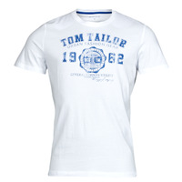 textil Herre T-shirts m. korte ærmer Tom Tailor 1008637 Hvid