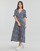 textil Dame Lange kjoler Deeluxe GLORIA RO W Blå / Flerfarvet