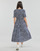 textil Dame Lange kjoler Deeluxe GLORIA RO W Blå / Flerfarvet
