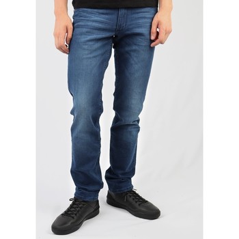 textil Herre Lige jeans Wrangler Greensboro W15QEH76 Blå