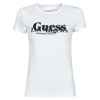 textil Dame T-shirts m. korte ærmer Guess SS CN ASTRELLE TEE Hvid