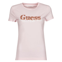 textil Dame T-shirts m. korte ærmer Guess SS CN ASTRELLE TEE Pink
