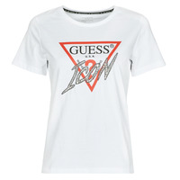 textil Dame T-shirts m. korte ærmer Guess SS CN ICON TEE Hvid