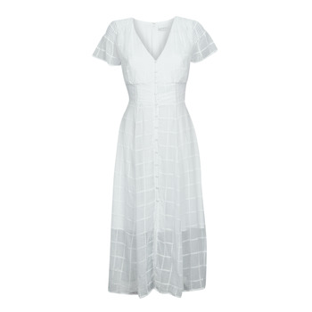 textil Dame Lange kjoler Guess SS NEEMA DRESS Hvid