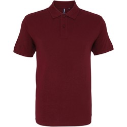 textil Herre Polo-t-shirts m. korte ærmer Asquith & Fox AQ082 Burgundy