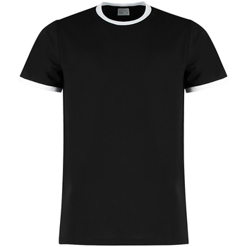 textil Herre T-shirts m. korte ærmer Kustom Kit KK508 Black/White
