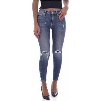 textil Dame Smalle jeans Guess W1BAJ3 D4H12 Blå