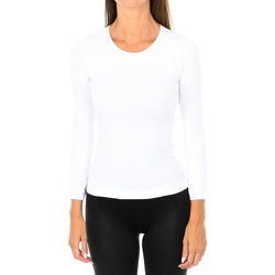 textil Dame Langærmede T-shirts Intimidea 210262-BIANCO Hvid