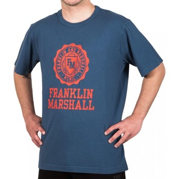 textil Herre T-shirts m. korte ærmer Franklin & Marshall T-shirt  Classique Blå