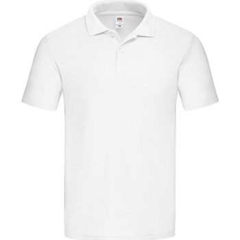 textil Herre Polo-t-shirts m. korte ærmer Fruit Of The Loom SS229 Hvid