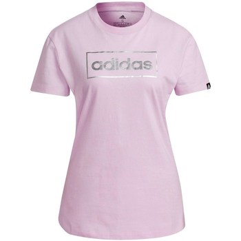 textil Dame T-shirts m. korte ærmer adidas Originals Foil Box Graphic Pink