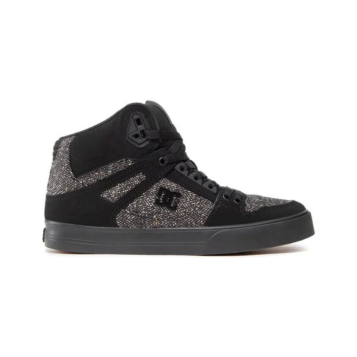 Sko Herre Sneakers DC Shoes Pure high-top wc ADYS400043 BLACK/BLACK/BATTLESHIP (KKB) Sort