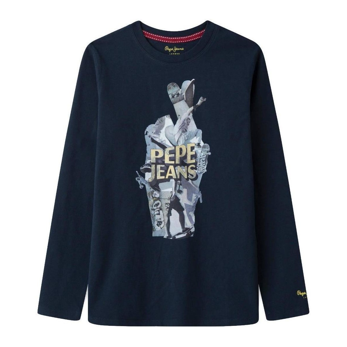 textil Dreng T-shirts m. korte ærmer Pepe jeans  Blå