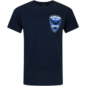 textil Herre Langærmede T-shirts Arrow  Blå