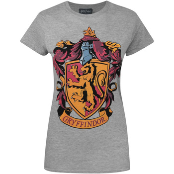 textil Dame T-shirts m. korte ærmer Harry Potter  Grå