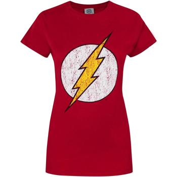 textil Dame Langærmede T-shirts Flash  Rød