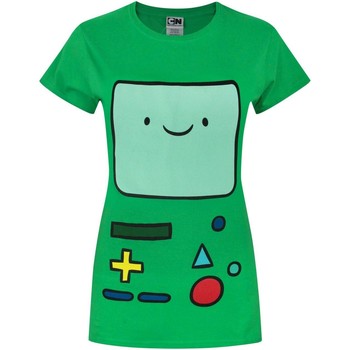 textil Dame Langærmede T-shirts Adventure Time  Grøn