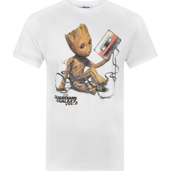 textil Herre T-shirts m. korte ærmer Guardians Of The Galaxy  Hvid