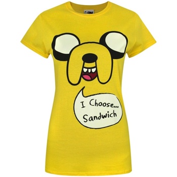 textil Dame Langærmede T-shirts Adventure Time  Flerfarvet