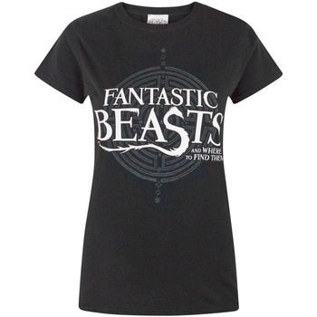 textil Dame Langærmede T-shirts Fantastic Beasts And Where To Fi  Sort