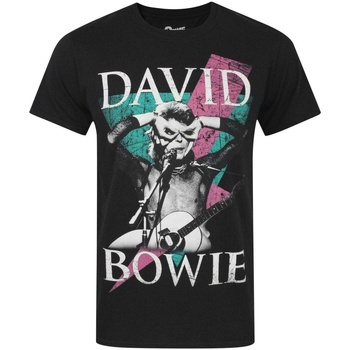 textil Herre Langærmede T-shirts David Bowie  Sort