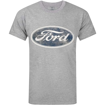 textil Herre T-shirts m. korte ærmer Ford  Grå